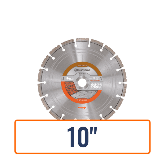 Husqvarna battery saw blade, Tacti-Cut S35S BAT, designed for cutting through various materials in both wet and dry conditions.