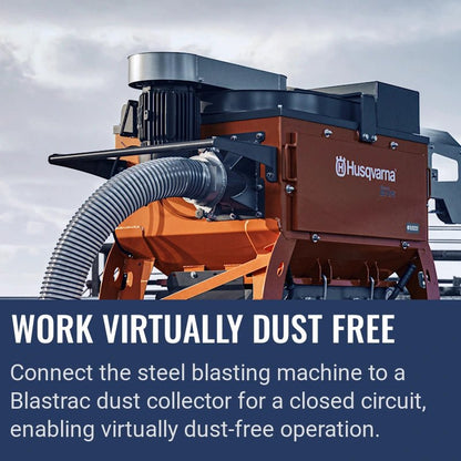 Husqvarna Blastrac EBE 500, Work virtually dust free