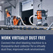 Husqvarna Blastrac 1-8DM, Work virtually dust free