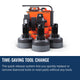 Husqvarna Blastrac BMG 2200RC Time-saving tool change