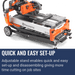 Husqvarna TS 70, Quick and easy set-up