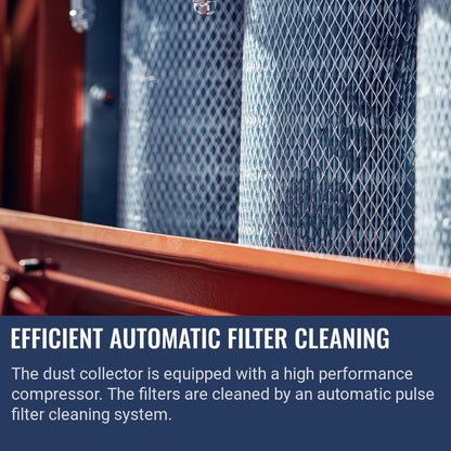 Husqvarna Blastrac DC 975 Efficient automatic filter cleaning