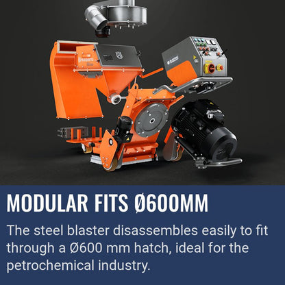 Husqvarna Blastrac EBE 350, Modular fits Ø600mm