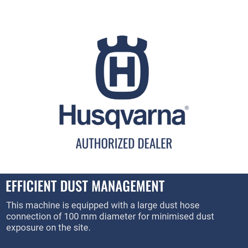 Husqvarna BMC 335 Efficient dust management