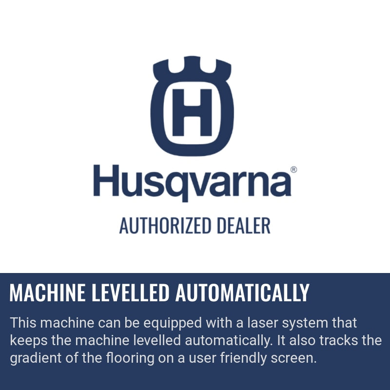 Husqvarna BMP 4000RC Machine levelled automatically