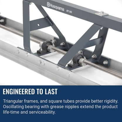 Husqvarna BT 90 petrol/electric Screed Section Engineered to last