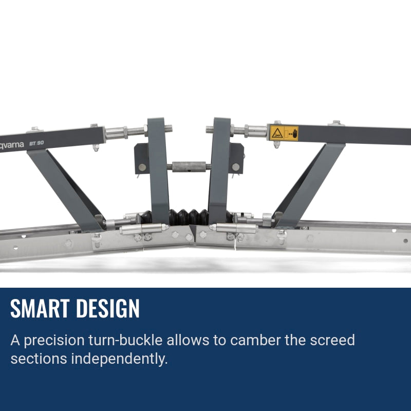 Husqvarna BT 90 petrol/electric Screed Section Smart design