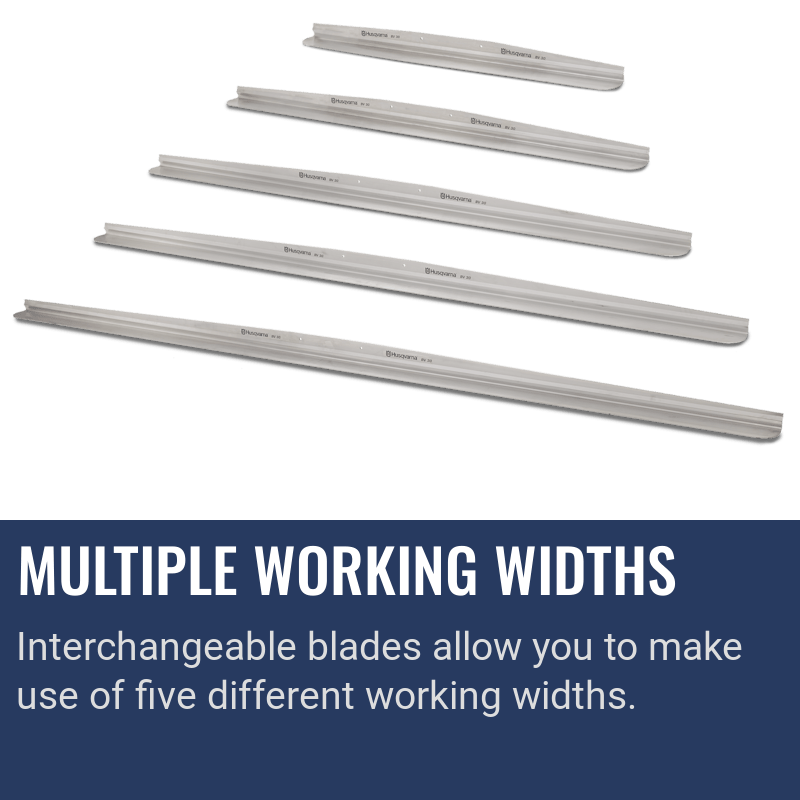 Husqvarna BV 30, Multiple working widths