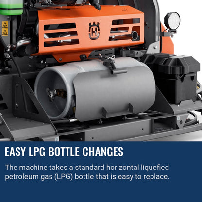 Husqvarna CRT 48 PS Petrol/LPG Easy LPG bottle changes