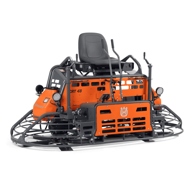 Husqvarna CRT 48 37V Ride-On Trowel - Powerful and efficient concrete finishing machine.
