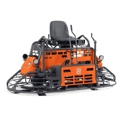 Husqvarna CRT 48 37V Ride-On Trowel - Powerful and efficient concrete finishing machine.