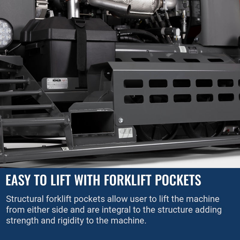 Husqvarna CRT 60X Easy to lift with forklift pockets