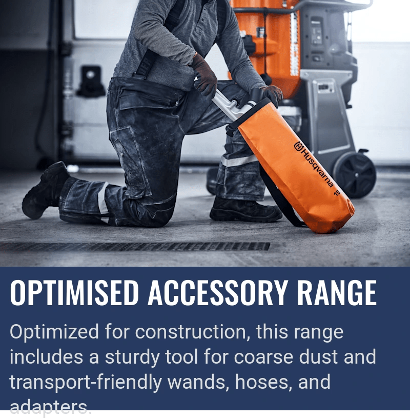 Husqvarna DE 130 H, Optimised accessory range