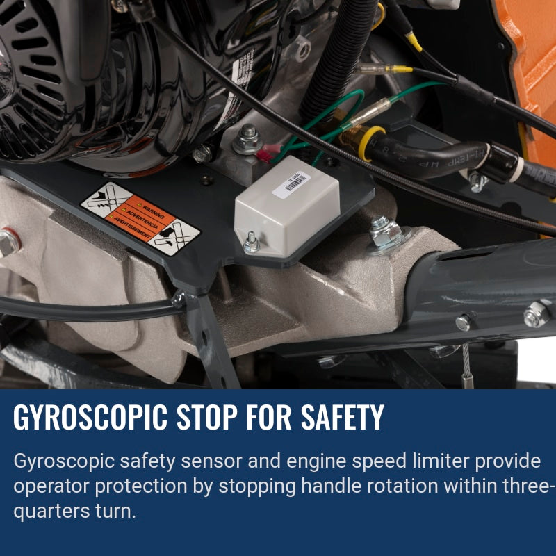 Husqvarna CT 48 I Gyroscopic stop for safety