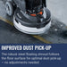 Husqvarna PG 8 DR, Improved dust pick-up