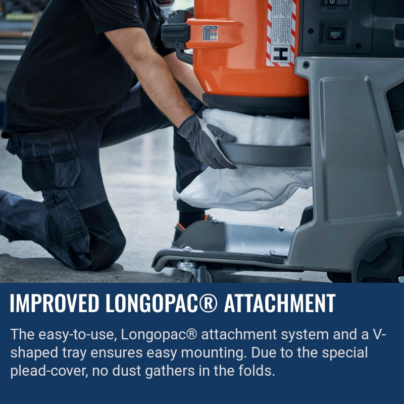 Husqvarna DE 110 H Improved Longopac庐 attachment