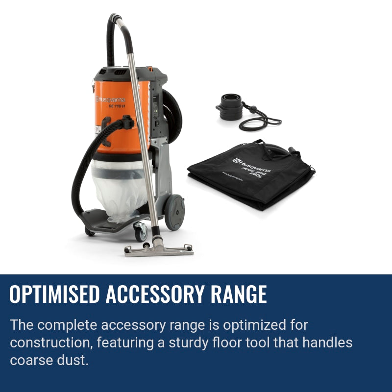 Husqvarna DE 110 H Optimised accessory range