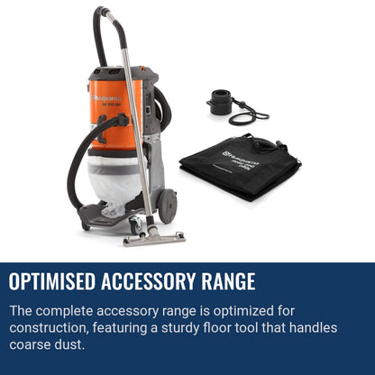 Husqvarna DE 110 SH Optimised accessory range