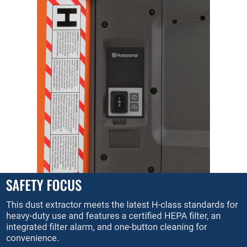 Husqvarna DE 110 SH Safety focus