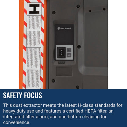 Husqvarna DE 110 SH Safety focus