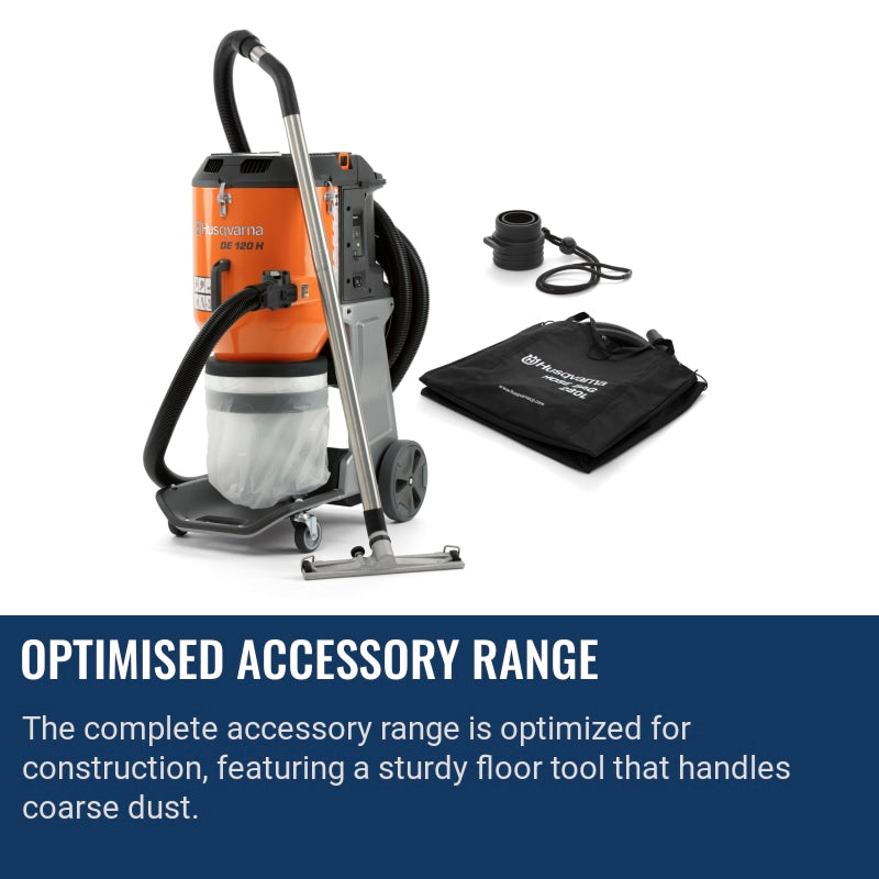 Husqvarna DE 120 H Optimised accessory range