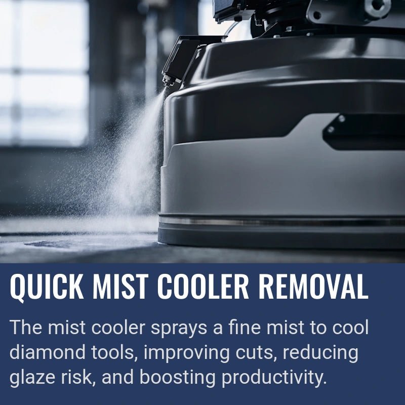 Husqvarna PG 8 DR, Quick mist cooler removal