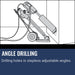 Husqvarna DM 430, Angle drilling
