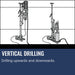Husqvarna DM 430, Vertical drilling