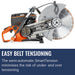 Husqvarna K 770, Easy Belt Tensioning