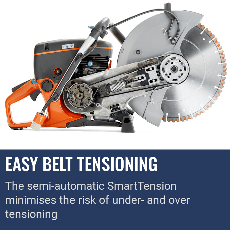 Husqvarna K 770, Easy Belt Tensioning
