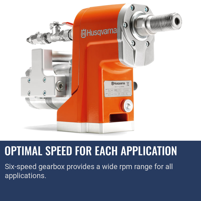 Husqvarna DM 406 H Optimal speed for each application