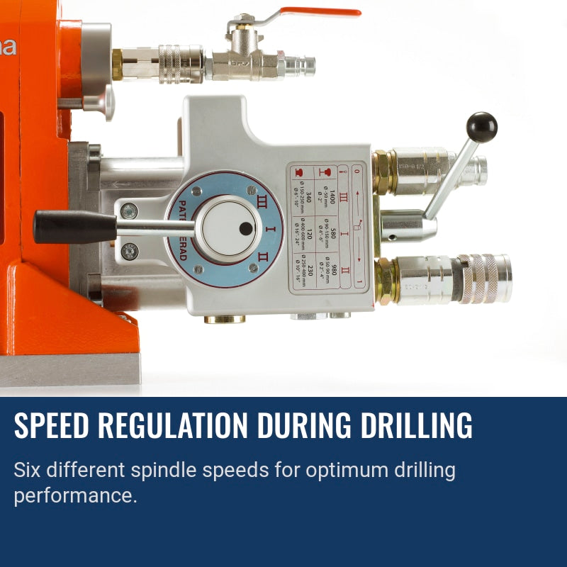 Husqvarna DM 406 H Speed regulation during drilling