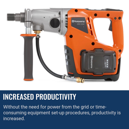 Husqvarna DM 540i Increased productivity