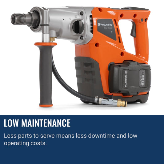 Husqvarna DM 540i Low maintenance