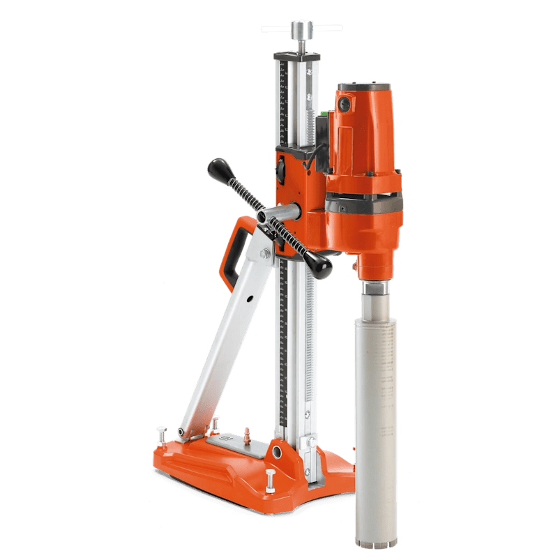 Husqvarna DMS 180 core drill with stand by Husqvarna