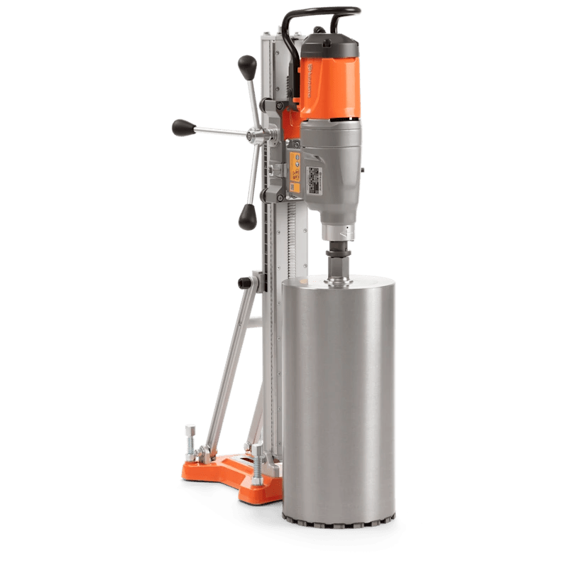 Husqvarna DMS 430 core drill with stand for drilling concrete and masonry materials