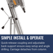 Husqvarna DMS 400, Simple install & operate