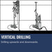 Husqvarna DMS 400, Vertical drilling