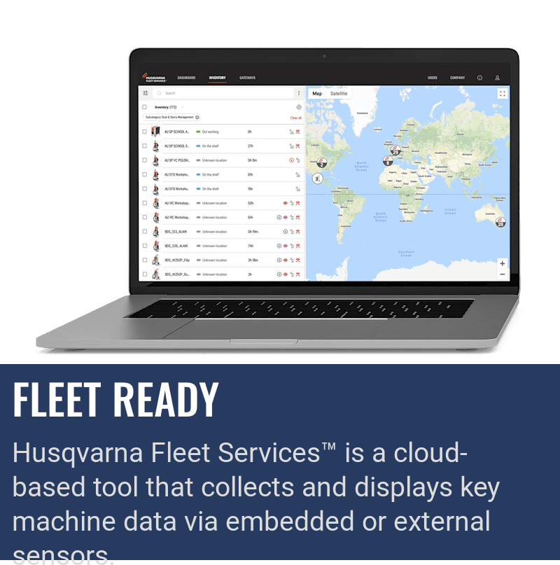 Husqvarna PG 8 DR, Fleet ready