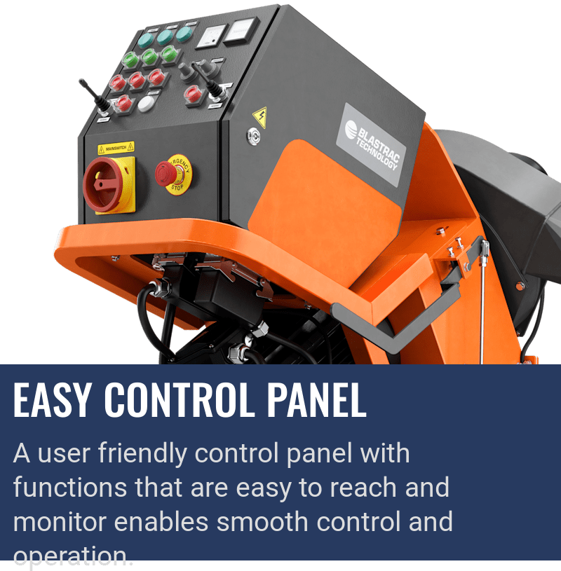 Husqvarna Blastrac EBE 350, Easy control panel