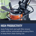 Husqvarna DE 130 H, High productivity