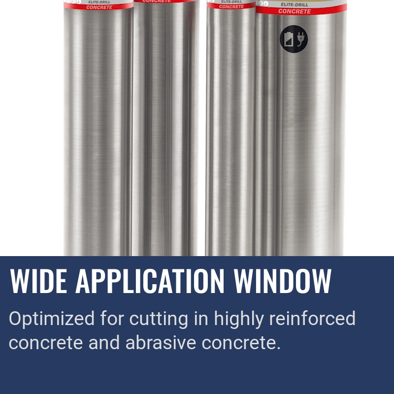 Husqvarna ELITE-DRILL™ D1620, Wide application window