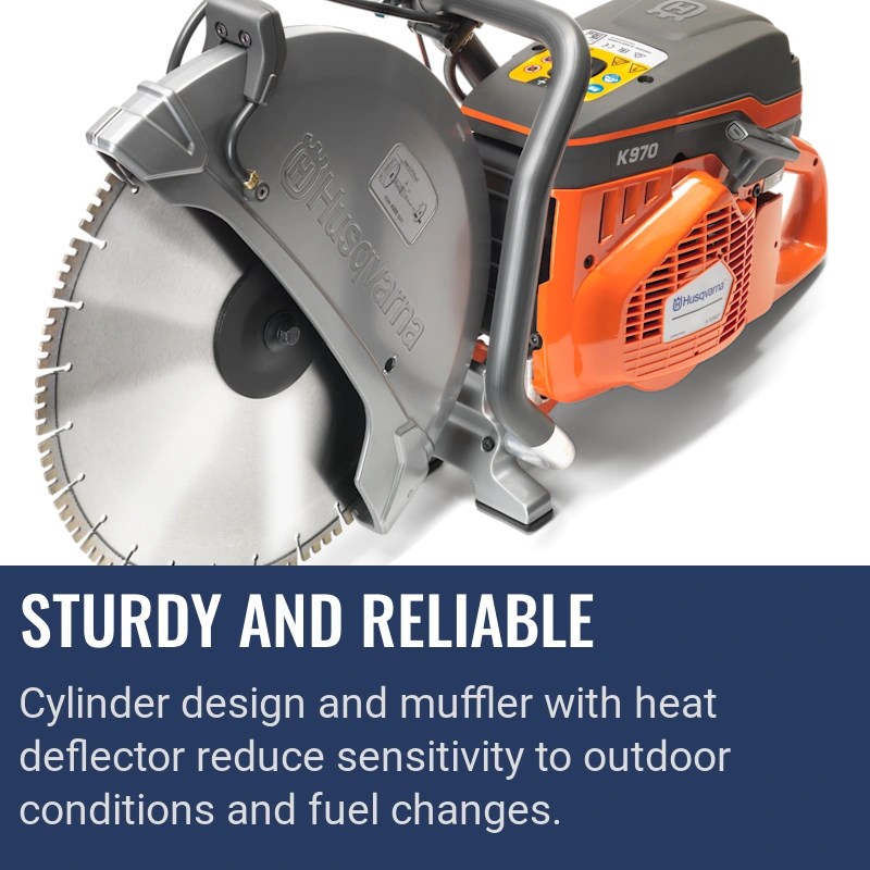Husqvarna K 970, Sturdy and reliable