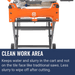 Husqvarna TS 70, Clean work area