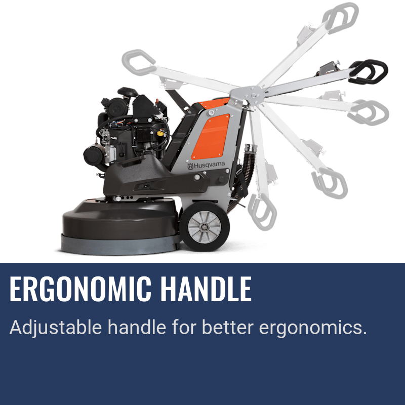 Husqvarna PG 830 P, Ergonomic handle