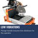 Husqvarna MS 360G, Low vibrations