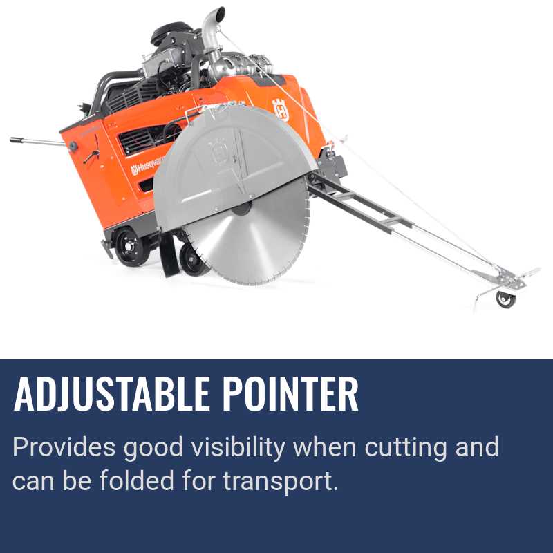 Husqvarna Floor Saw 7000 D, Adjustable pointer