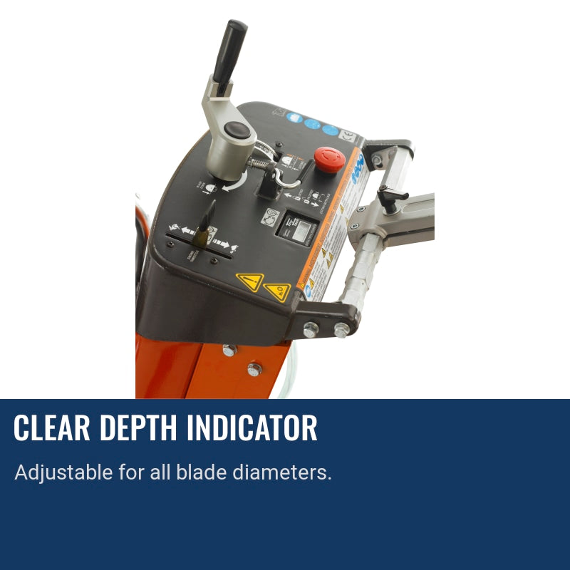 Husqvarna FS 413 Clear depth indicator