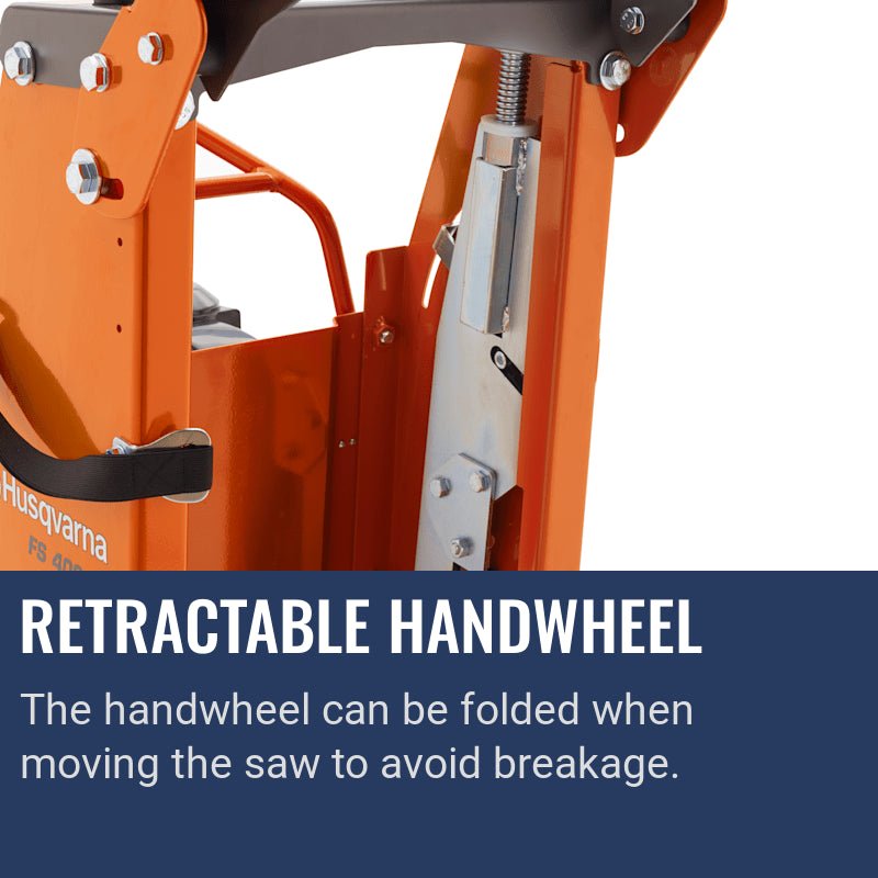 Husqvarna FS 400 LV, Retractable handwheel
