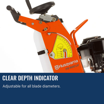 Husqvarna FS 524 Clear depth indicator